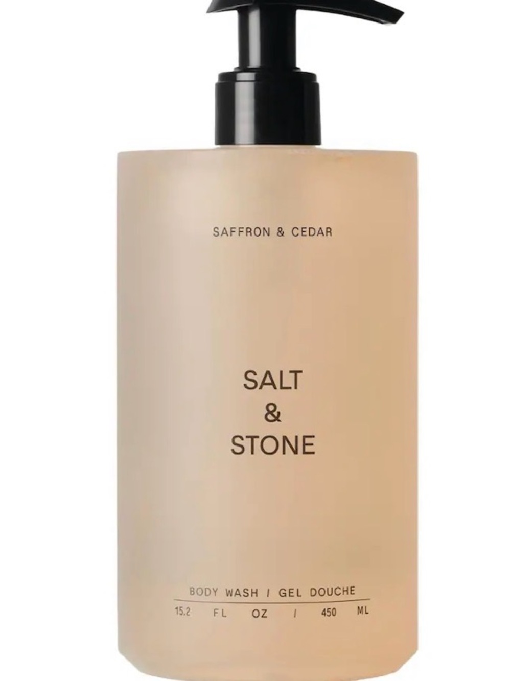 Salt & Stone Saffron & Cedar Body Wash — Beige